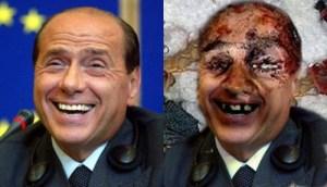 Uno schifo! Il Cavaliere taroccato come Bin Laden. E sul web: «E dopo Bin Laden tocca a Berlusconi»