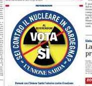 Dichiarazione di voto al referendum sul nucleare
