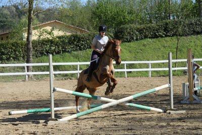 Agnese ha ripreso a montare a cavallo