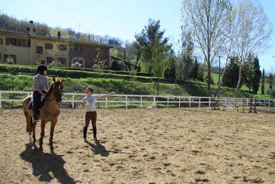 Agnese ha ripreso a montare a cavallo