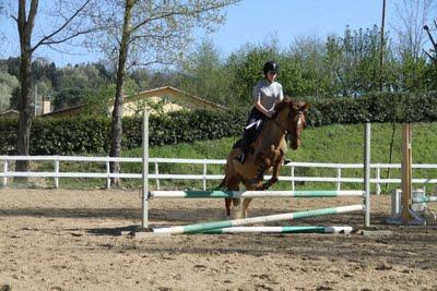 Agnese ha ripreso a montare a cavallo