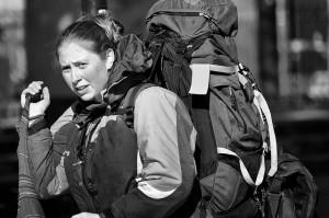 Donna in viaggio - Backpackers