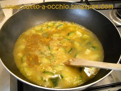 Son tornata! - Orzotto con zucchine e curry