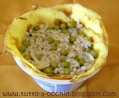 Ancora una... - Fagottino ripieno di orzotto al tonno e verdure