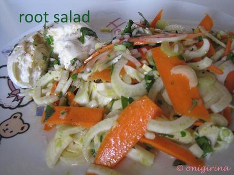 Recipe 19, 20: Root Salad e Herbs And Red Wine Vinegar