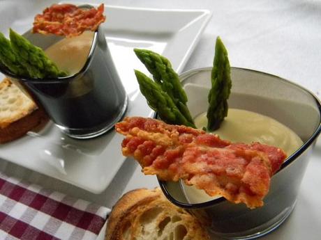 Crema di Cavolfiore con Asparagi e Pancetta Croccante... e arrivederci!