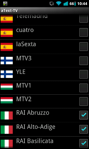 screenshot 7 aText TV il televideo europeo