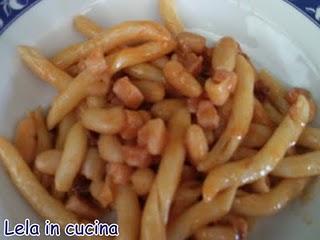 'e puntiglius con pomodori secchi sott'olio,pancetta e canellini