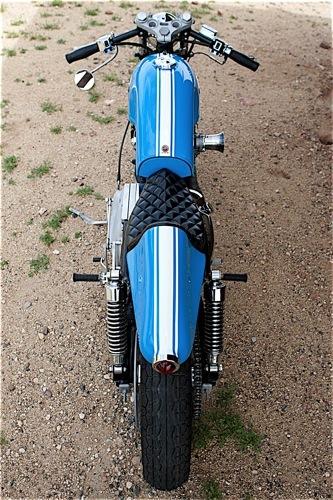 Ironhead Grabber Blue Cafe Racer