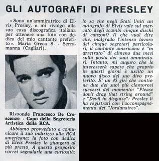 (1963) Gli Autografi di Presley