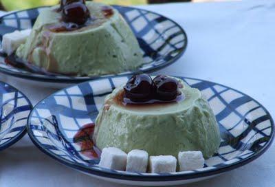 Panna cotta al tè verde Matcha