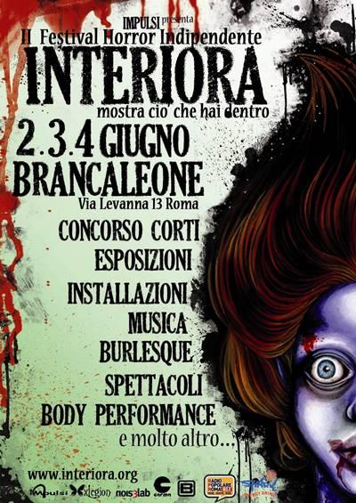 Interiora: al via la seconda edizione del festiva Horror a Roma