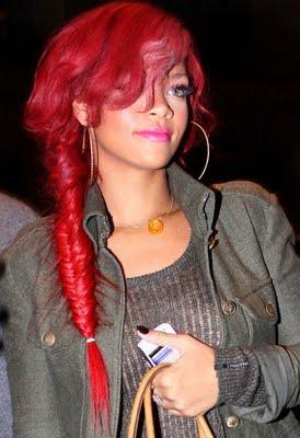 Rihanna + Fishtail braid