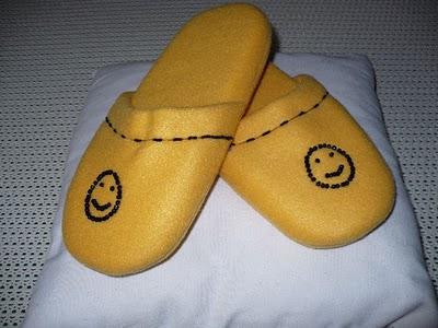 Pantofole gialle con Smile :-)