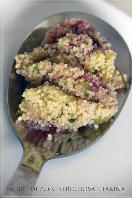 Cous Cous con zucchine e salsa di fragole