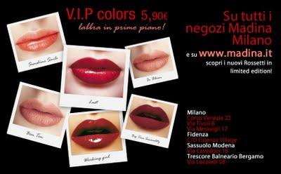 Madina Milano V.I.P. Colors Lipstick  LIMITED EDITION