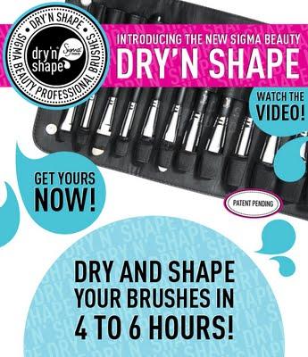 NEW DRY'N SHAPE by SIGMA Dry your brushes in 4 to 6 hours!