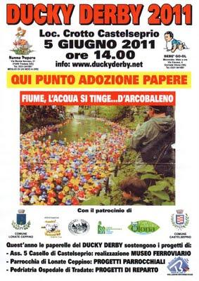 Duck Race italiana: paperelle in gara  sull'Olona