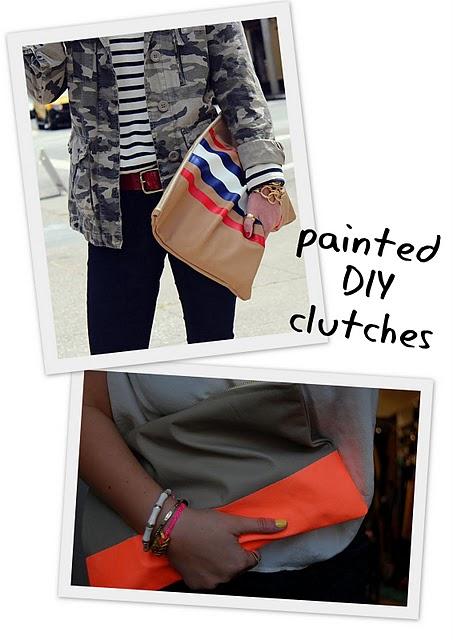 Painted clutches trend: DIYs