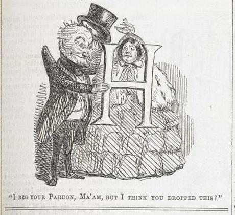 Punch illustration (27 October 1855) shown in the Evolving English Exhibition at the British Library