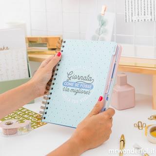 Agenda Mr Wonderful 2018 - grande settimanale - VAI E BRILLA! Agenda Mr Wonderful 2018 - grande settimanale - VAI E BRILLA!
