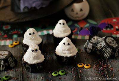 Cupcake fantasma cupcake vegan al cacao