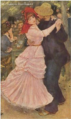 Schema punto croce: Dance a Bougival (Renoir) Schema punto croce: Dance a Bougival (Renoir)