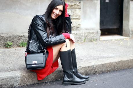 Winter outfit in red Winter outfit in red