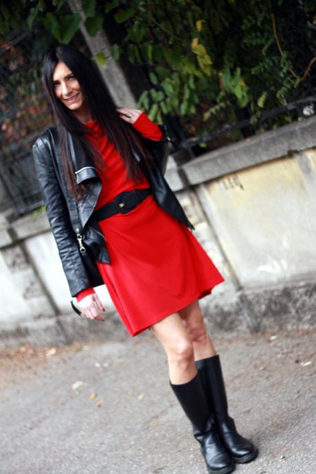 Winter outfit in red Winter outfit in red