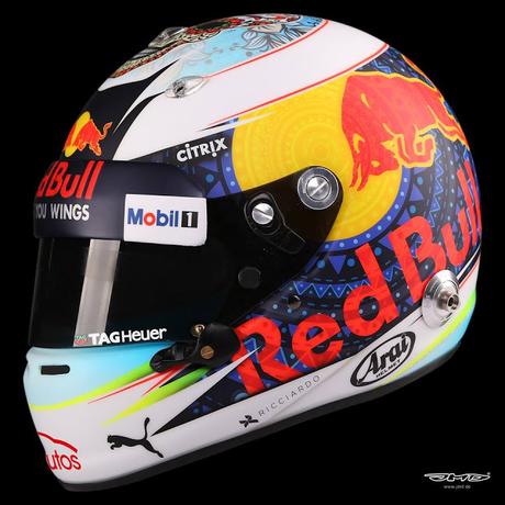 Arai GP-6 D.Ricciardo Mexico 2017 by Jens Munser Designs Arai GP-6 D.Ricciardo Mexico 2017 by Jens Munser Designs