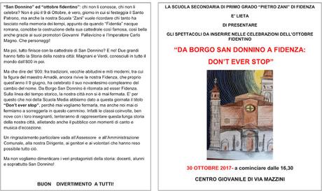 “Don’t ever stop” La Scuola Media Zani non si ferma mai “Don’t ever stop” La Scuola Media Zani non si ferma mai