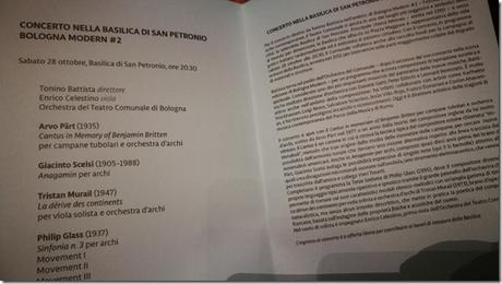 Concerto in San Petronio, direttore Tonino Battista, Bologna 28-10-2017 Concerto in San Petronio, direttore Tonino Battista, Bologna 28-10-2017