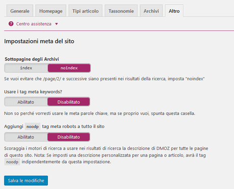 Yoast SEO: Guida in Italiano per configurare efficacemente il Plugin yoast seo schermata