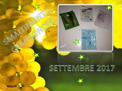 SMALTIMENTO CAMPIONCINI DI SETTEMBRE 2017 SMALTIMENTO CAMPIONCINI DI SETTEMBRE 2017