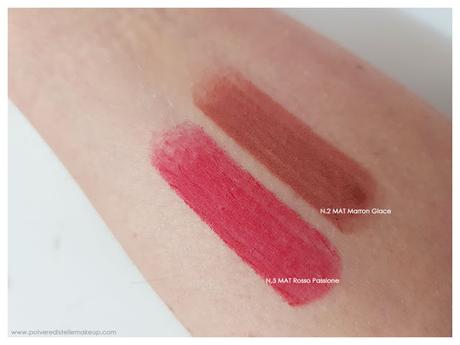 Rossetto Art Design Collistar Mat Sensuale swatches Rossetto Art Design Collistar Mat Sensuale swatches