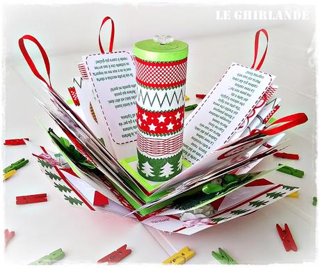 Calendario avvento con mollettine explosion box calendari di natale