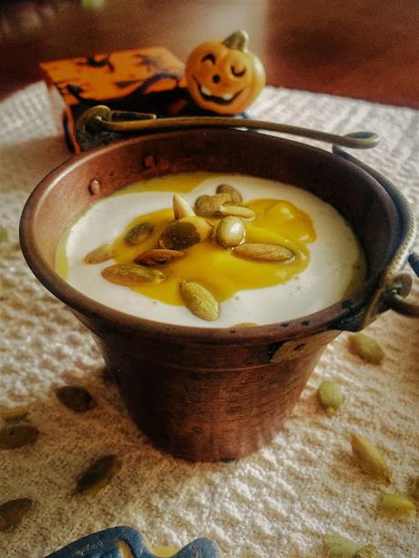 Un cappuccino mostruosamente buono #HallowenFood Un cappuccino mostruosamente buono #HallowenFood
