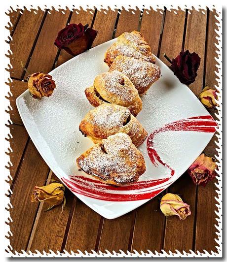 Sfogliatella con crema di ricotta e gocce di cioccolato Sfogliatella con crema di ricotta e gocce di cioccolato