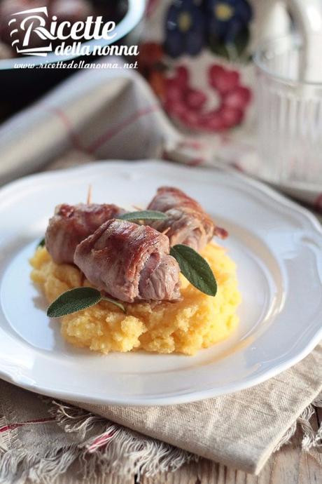 Uccellini scappati e polenta Foto ucellini scappati e polenta