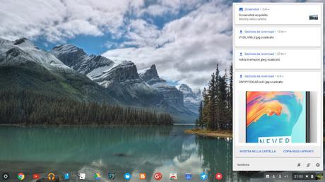 Google Chrome OS si aggiorna alla versione 62: introdotto un nuovo pannello delle notifiche Google Chrome OS si aggiorna alla versione 62: introdotto un nuovo pannello delle notifiche