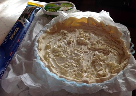 Sfogliata con zucca, mousse di formaggio alle erbe e noci Sfogliata con zucca, mousse di formaggio alle erbe e noci