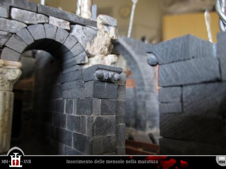 Costruzione 221: Porta del salone (1) - la muratura Costruzione 221: Porta del salone (1) - la muratura