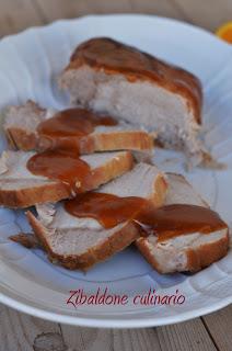 Arista al caramello salato con salsa di arancia e zenzero Arista al caramello salato con salsa di arancia e zenzero