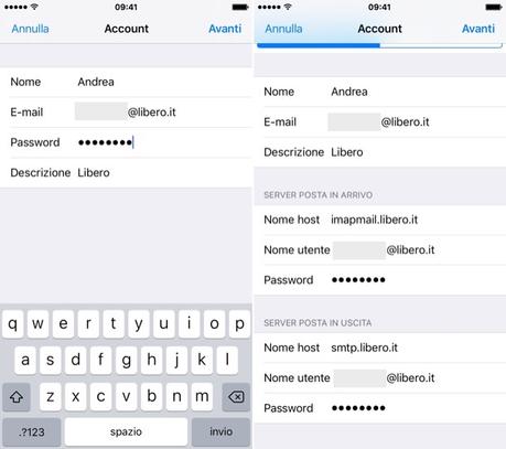 Configurare Libero Mail su iPhone Configurare Libero Mail su iPhone