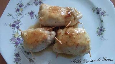 INVOLTINI DI POLLO CON MELANZANE INVOLTINI DI POLLO CON MELANZANE