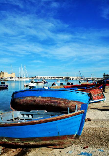 Porto di Bari www.travelnelmondo.blogspot.it barche, porto, Bari, mare, cielo, nuvole