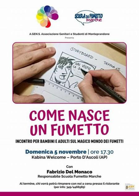 Come nasce un fumetto – Incontro a San Benedetto del Tronto Come nasce un fumetto – Incontro a San Benedetto del Tronto