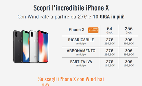 Ufficiale – Vediamo come acquistare l’ iPhone X con Tre e Wind Ufficiale – Vediamo come acquistare l’ iPhone X con Tre e Wind