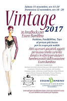 Vintage: La solidarietà a favore dell' Associazione Onlus Essere Bambino Vintage: La solidarietà a favore dell' Associazione Onlus Essere Bambino