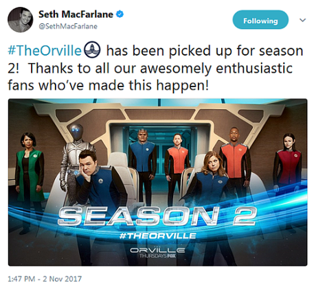 News | The Orville rinnovato per una seconda stagione! News | The Orville rinnovato per una seconda stagione!